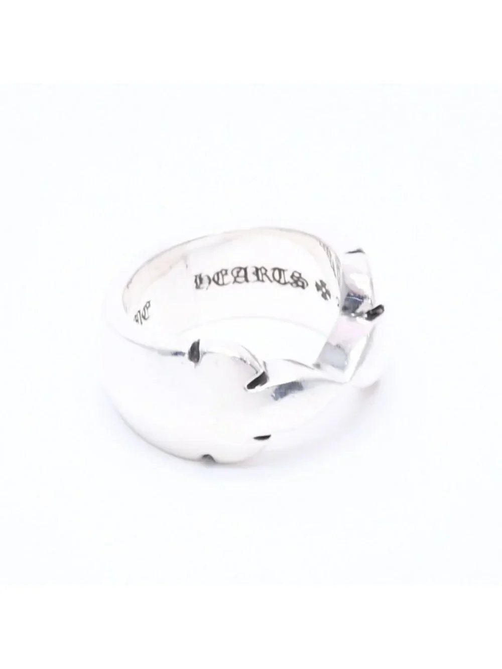 Chrome Hearts Double Fleur Knee Flaanie Ring 925 Sterling Silver